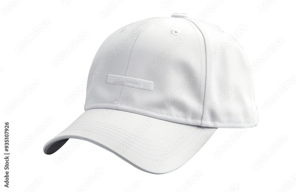 White Sports cap, on isolated transparent background White Sports cap, on isolated transparent background