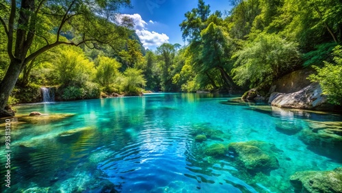 A tranquil retreat, this refreshing oasis offers a cooling escape from the heat, invigorating your senses with a splash of cool blue vitality.