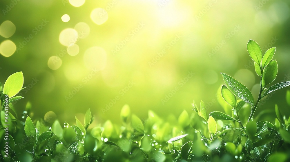 Fresh Start: Lush green foliage basking in the warm glow of sunrise, symbolizing new beginnings, growth, and vitality. Fresh Start: Lush green foliage basking in the warm glow of sunrise, symbolizing new beginnings, growth, and vitality.