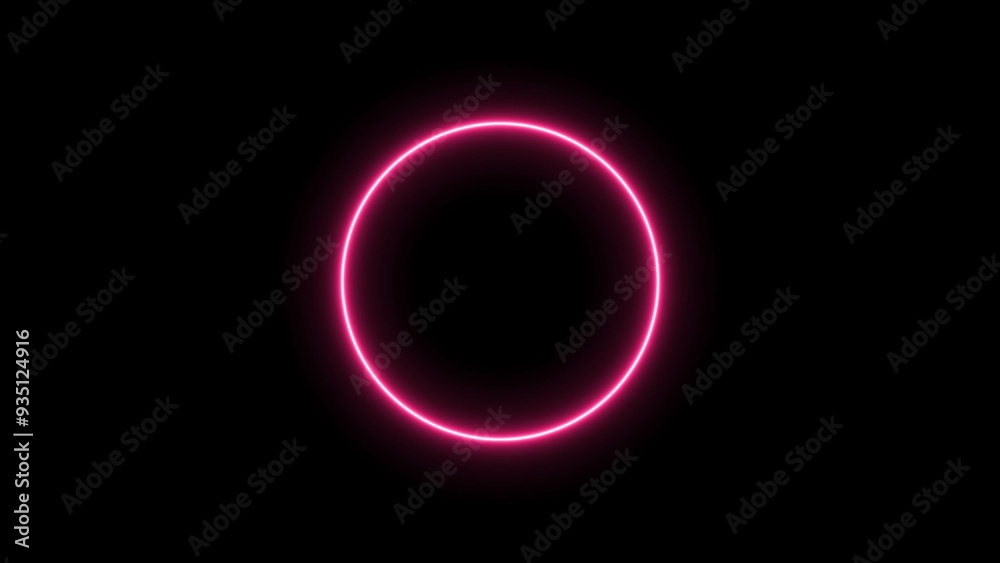 Abstract beautiful neon light glowing circle frame background concept illustration. Abstract beautiful neon light glowing circle frame background concept illustration.