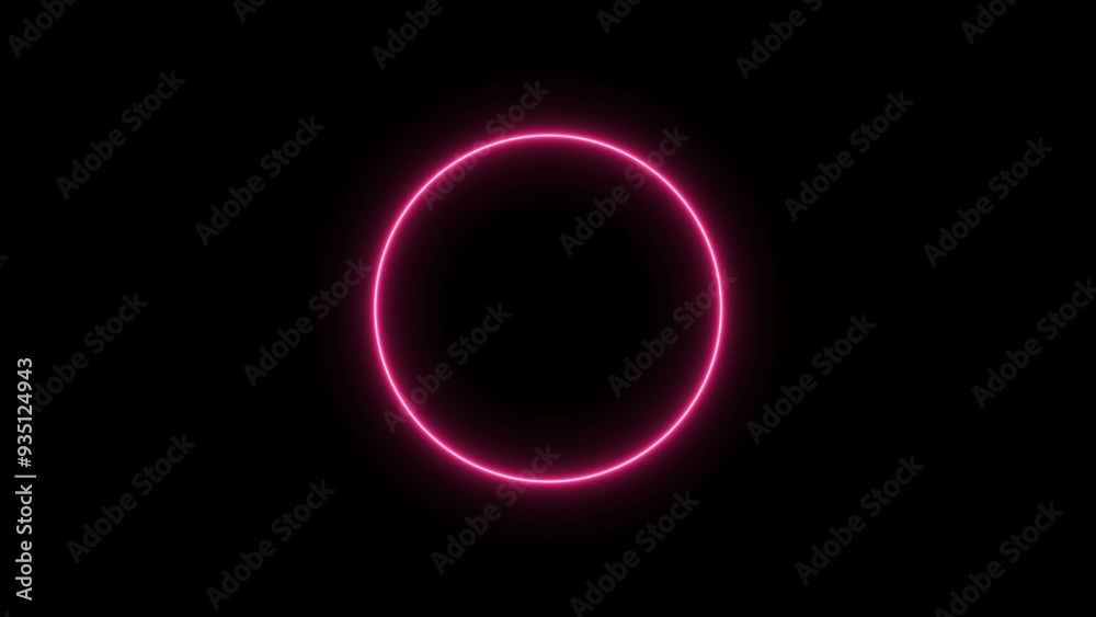Abstract glowing neon circle frame background illustration. Abstract glowing neon circle frame background illustration.