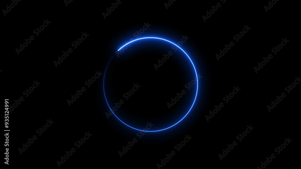 Abstract glowing neon circle frame background illustration. Abstract glowing neon circle frame background illustration.