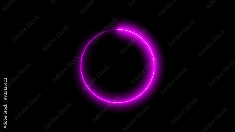 Abstract glowing neon circle frame background illustration. Abstract glowing neon circle frame background illustration.