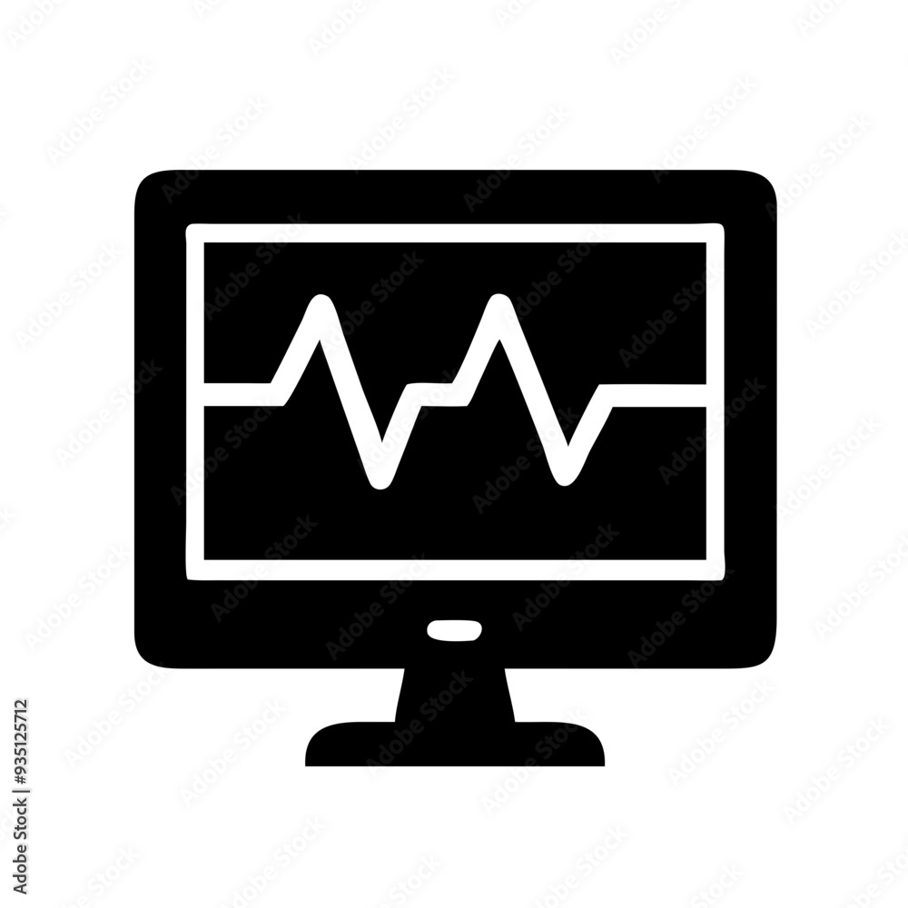 electrocardiogram ekg machines icon electrocardiogram ekg machines icon