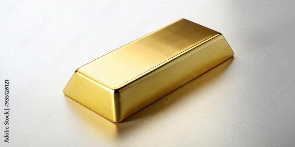 elegant raw gold bar on minimalist white background with subtle gradient and precise composition emphasizing its value and simplicity elegant raw gold bar on minimalist white background with subtle gradient and precise composition emphasizing its value and simplicity