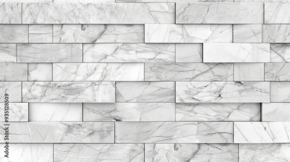 White marble bricks wall for background , seamless marble tile wall pattern , for Interiors design. High resolution , ai White marble bricks wall for background , seamless marble tile wall pattern , for Interiors design. High resolution , ai