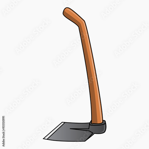 hoe vector illustration