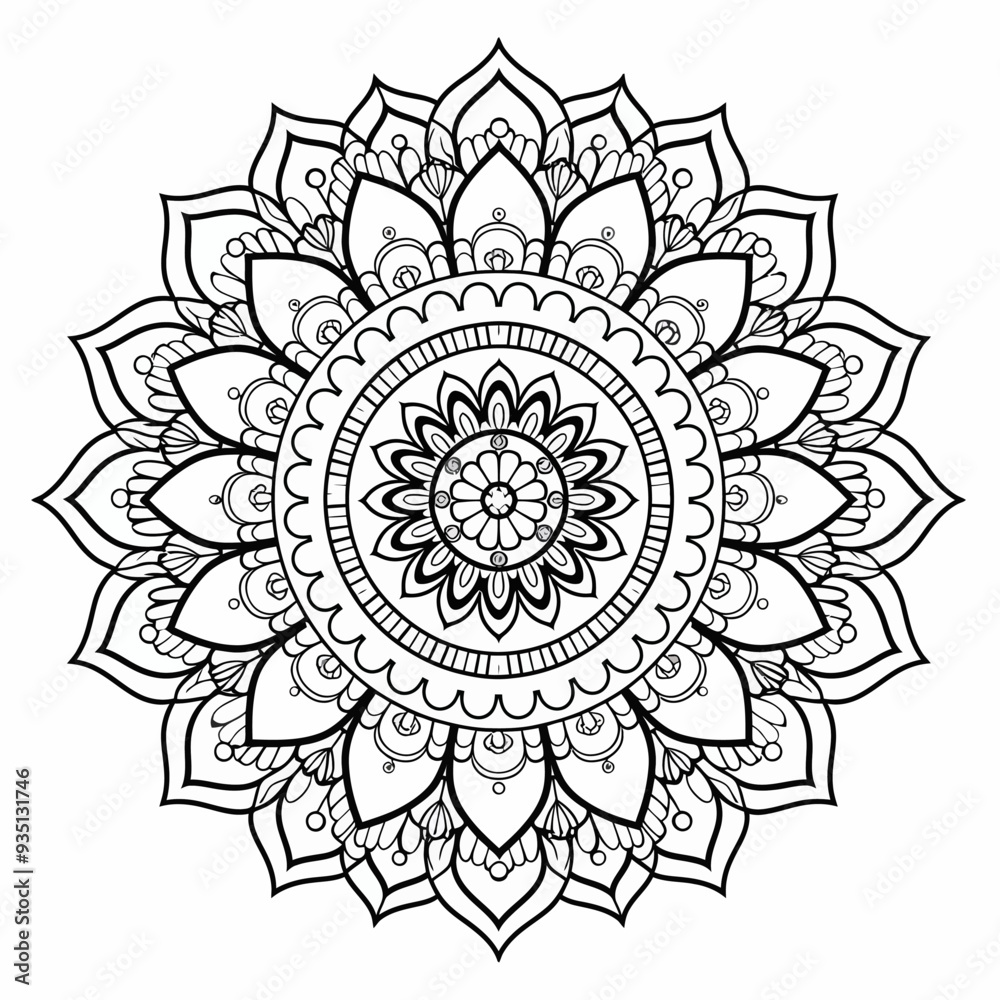 mandala design isolated with white mandala design isolated with white