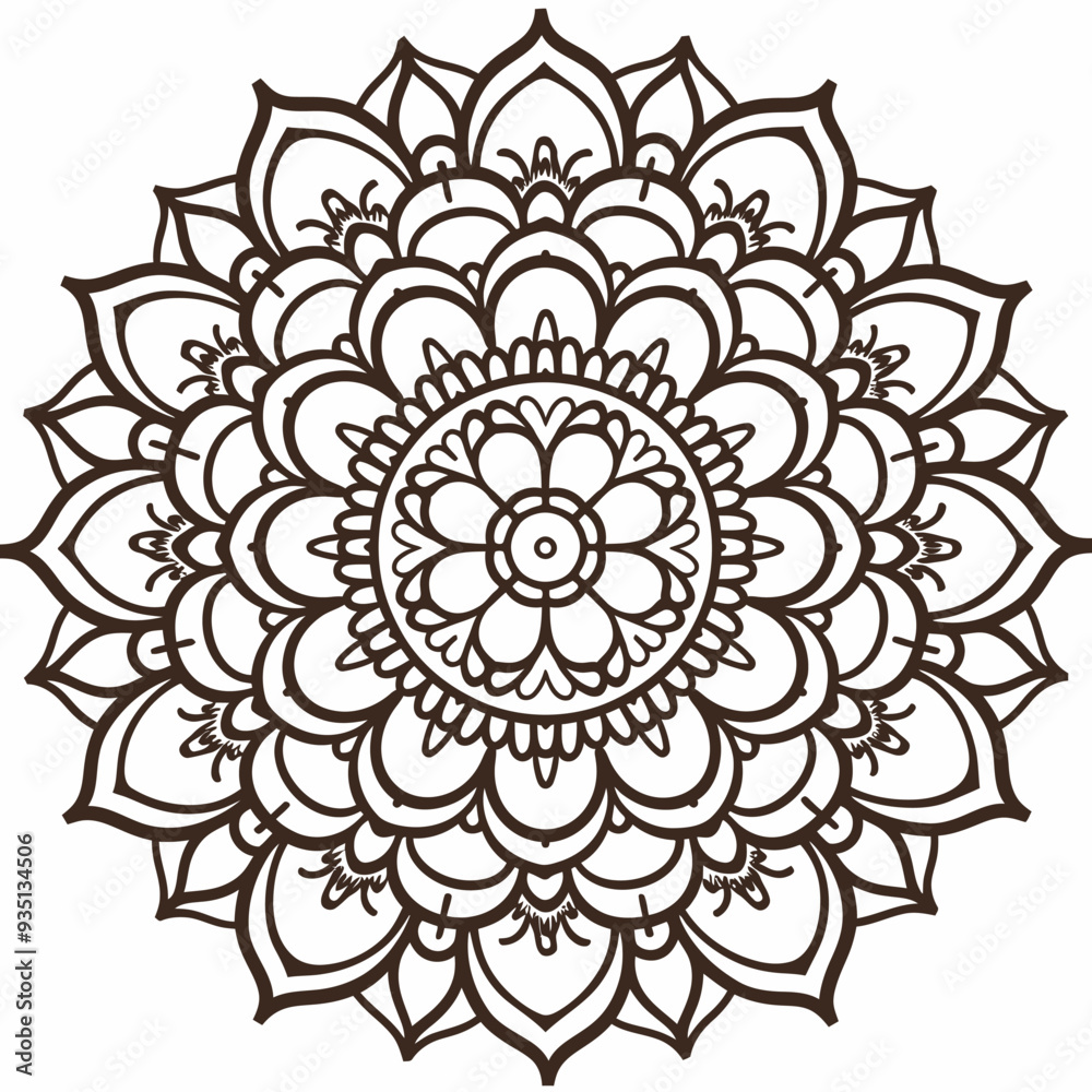 mandala design isolated with white mandala design isolated with white