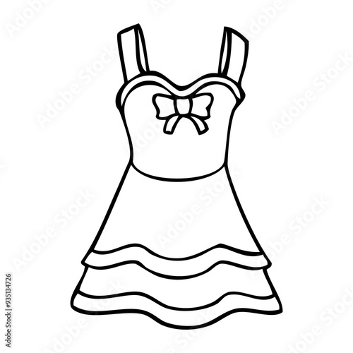 dress sketch illustration