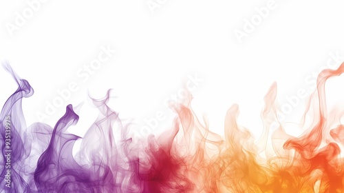 Abstract Swirling Smoke in Vibrant Colors