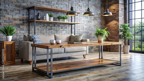industrial chic metal rustic reclaimed wooden modern minimalist simplicity