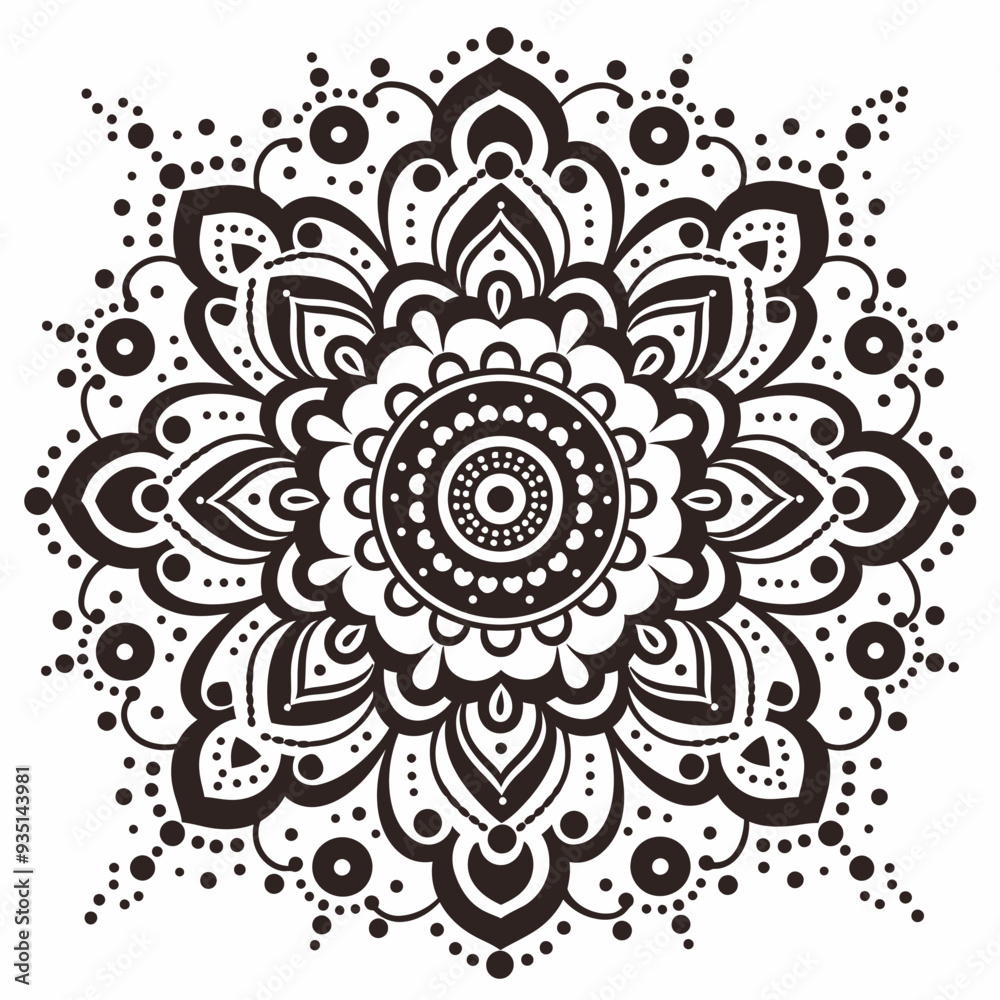 mandala design isolated with white mandala design isolated with white