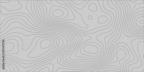 Wave topographic doted lines contour map, topographic wavy map dot line background. Abstract geographic wave grid line map. Vector illustration.