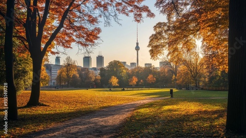 Friedrichshain and Berlin skyline