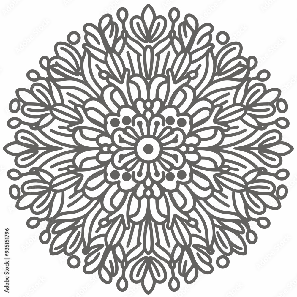 mandala design isolated with white mandala design isolated with white