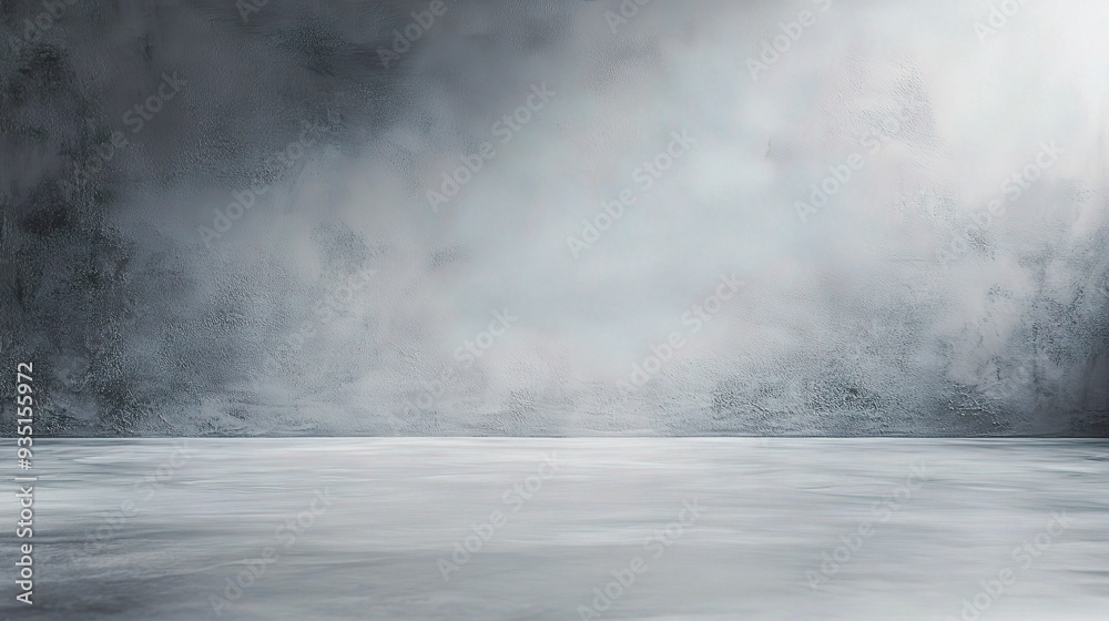 Fototapeta premium Concrete and Light: A Dramatic Studio Backdrop with a Minimalist Design 