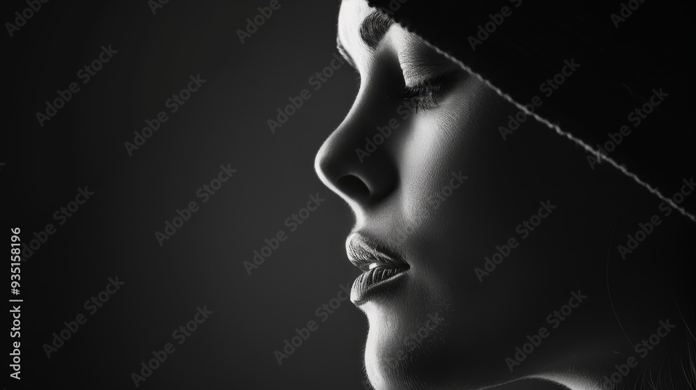eyes closed, hat worn eyes closed, hat worn