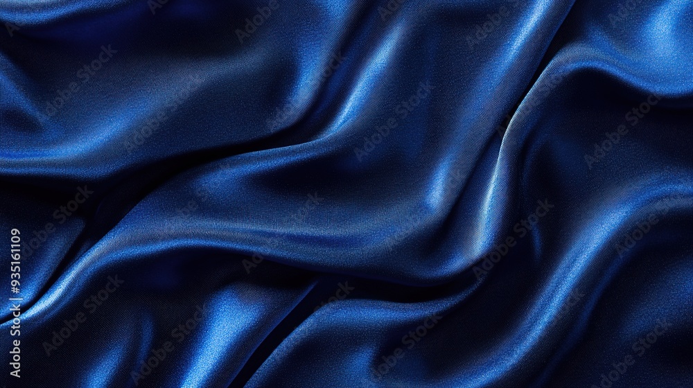 Navy Blue Silk Drape: A captivating photo of a luxurious navy blue silk fabric, draped in soft, flowing folds. Navy Blue Silk Drape: A captivating photo of a luxurious navy blue silk fabric, draped in soft, flowing folds.