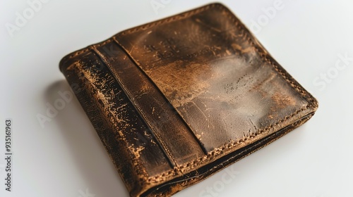 wallet in white background photo