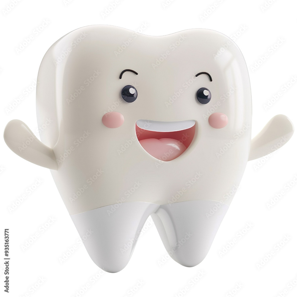 3d white people tooth, kid. Toy tooth isolated on a transparent background 3d white people tooth, kid. Toy tooth isolated on a transparent background