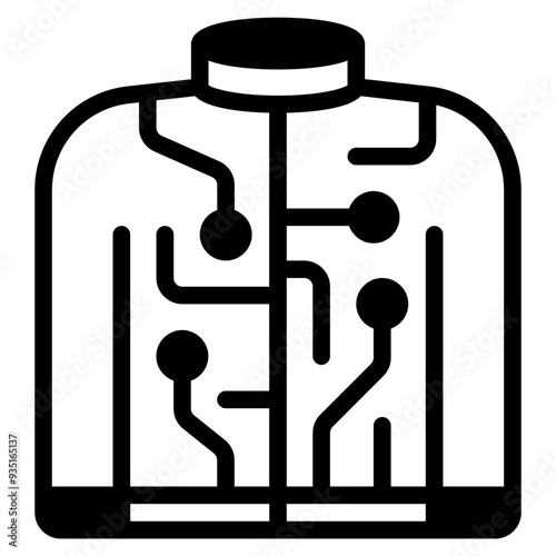 Techwear Cyber punk icon illustration 