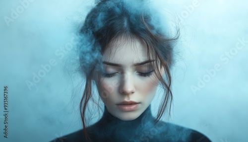 Effective cognitivebehavioral therapy CBT, integrating cognitive and behavioral techniques for improving mental health by changing negative thought patterns photo