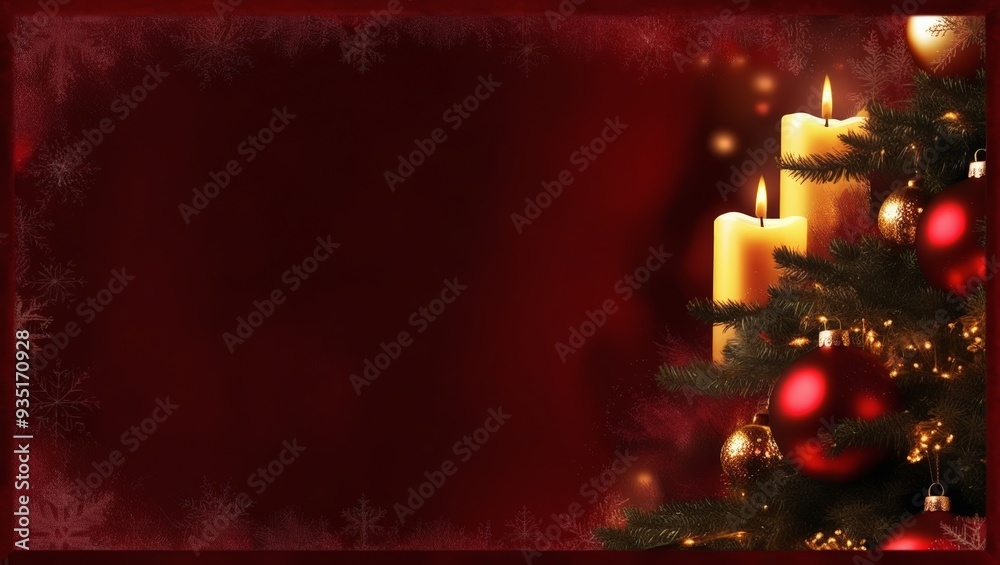 Christmas Banner Background Suitable for Greeting Card Template. Christmas decor background with place for text. Merry Christmas Background Christmas Banner Background Suitable for Greeting Card Template. Christmas decor background with place for text. Merry Christmas Background