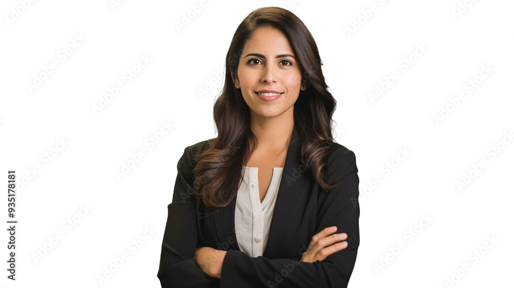 Smilling businesswoman standing isolate on transparency background PNG.
Smilling businesswoman standing isolate on transparency background PNG.