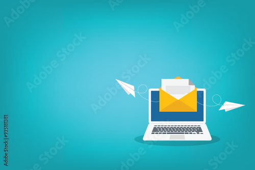 Email. Newsletter concept.	