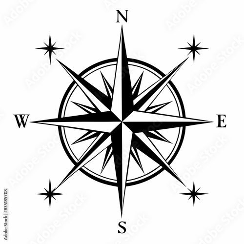 Compass Clipart, Compass SVG Cut Files For Cricut, Compass Rose Svg File, Nautical Compass Svg