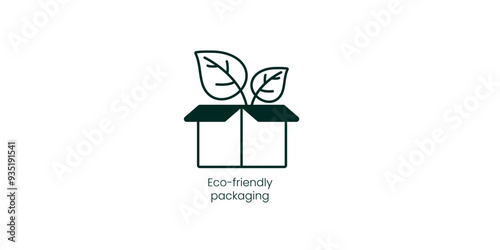 Eco-Friendly Packaging Vector Icon for Sustainable Product Solutions