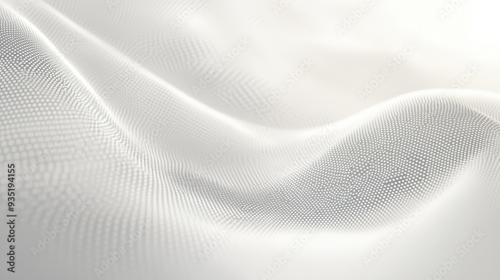 A smooth, textured white fabric with subtle patterns and waves. A smooth, textured white fabric with subtle patterns and waves.