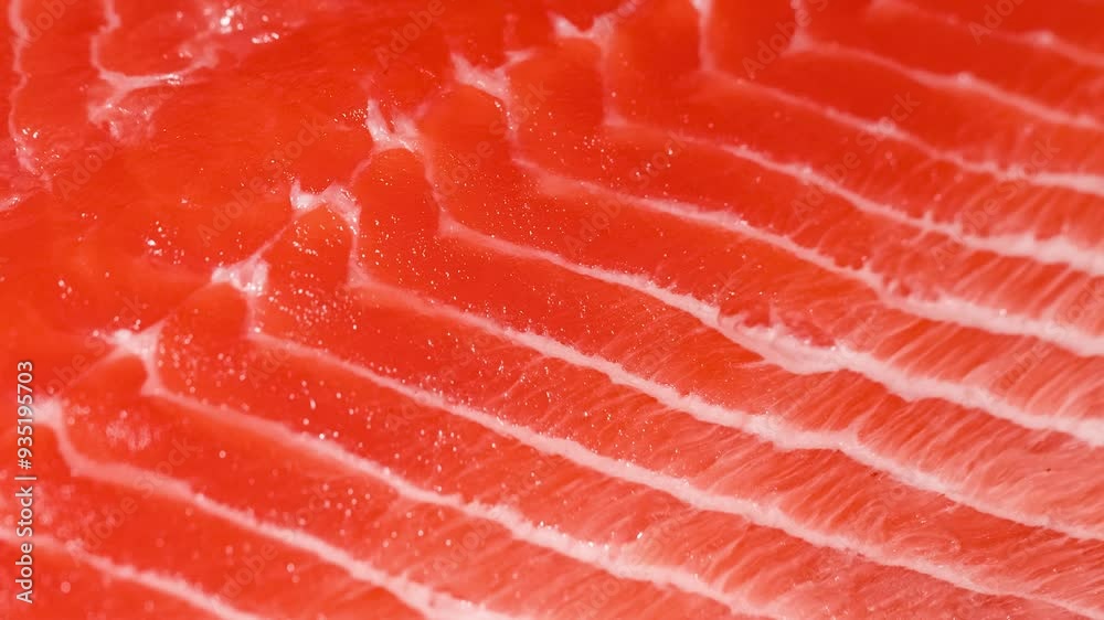 Salmon meat texture background realistic 3d render animation sequence Salmon meat texture background realistic 3d render animation sequence