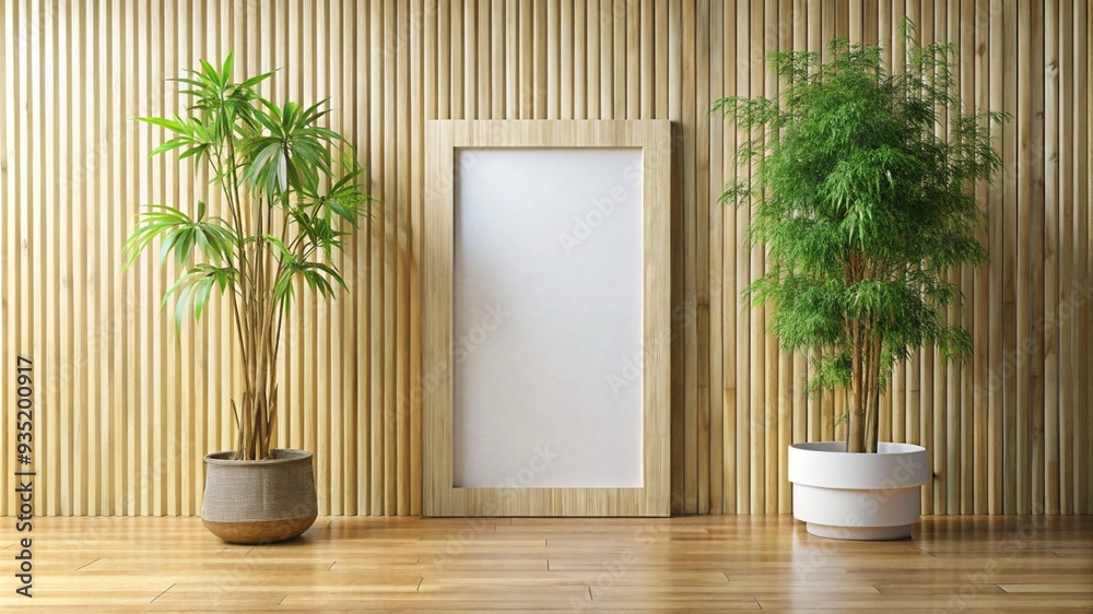 Vertical frame in studio, Bamboo plant background Vertical frame in studio, Bamboo plant background