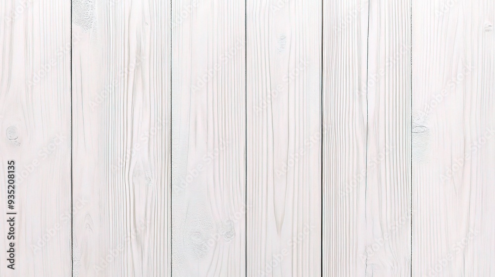Obraz premium Whitewashed Serenity: Rustic white wood planks create a clean and minimalist backdrop,