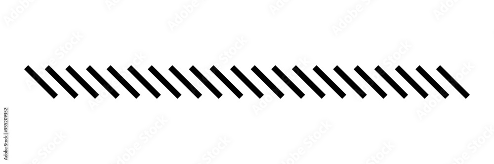 Slash line border. Diagonal parallel lines divider strip. Tilt strip geometric abstract border. Slash divider. Vector illustration isolated on white background. Slash line border. Diagonal parallel lines divider strip. Tilt strip geometric abstract border. Slash divider. Vector illustration isolated on white background.