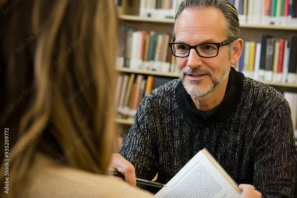 A one-on-one career counseling session takes place in a bright workspace, with the coach and client discussing job opportunities A one-on-one career counseling session takes place in a bright workspace, with the coach and client discussing job opportunities