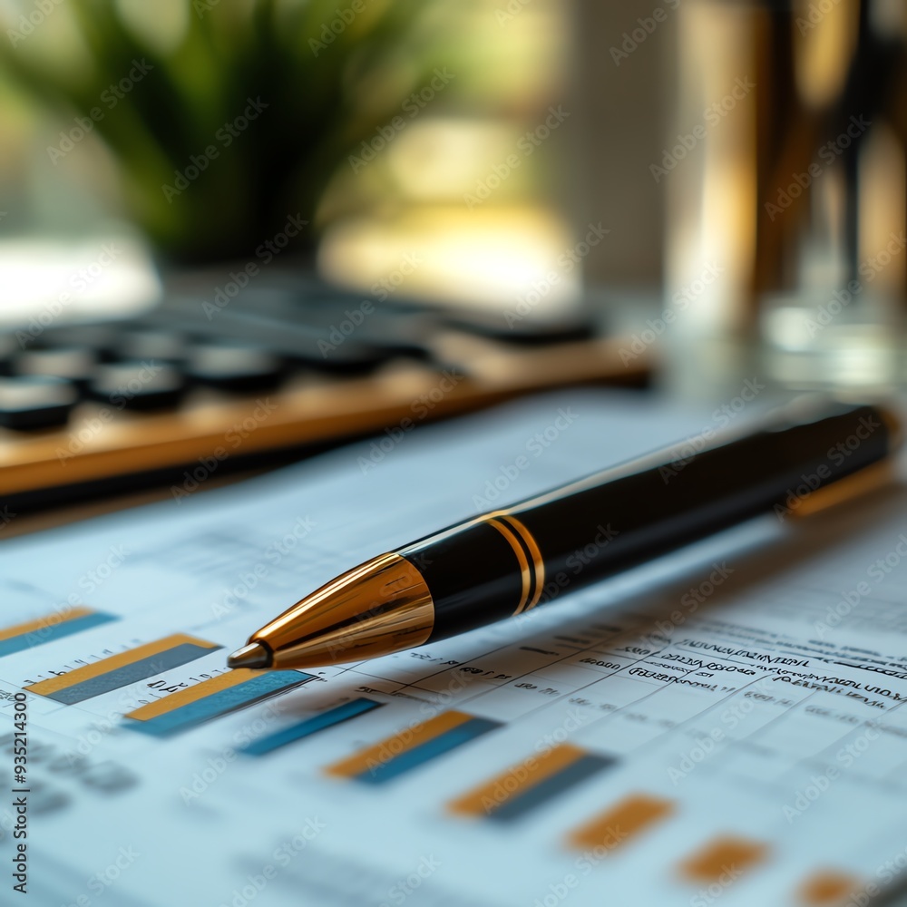 Budget and financial planning concept, calculating company income and expenses, corporate finance, and annual strategic plan Budget and financial planning concept, calculating company income and expenses, corporate finance, and annual strategic plan