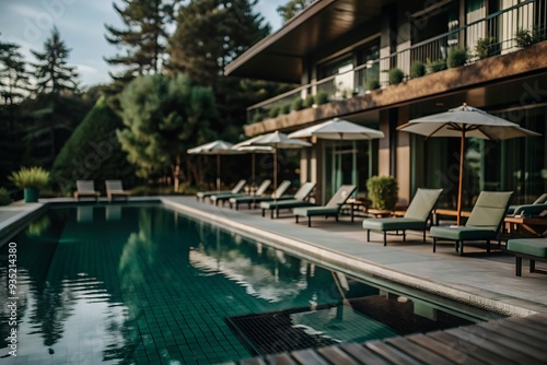 Luxury Poolside Relaxation.