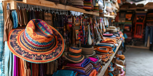 Cultural Market Featuring Vibrant Local Crafts photo