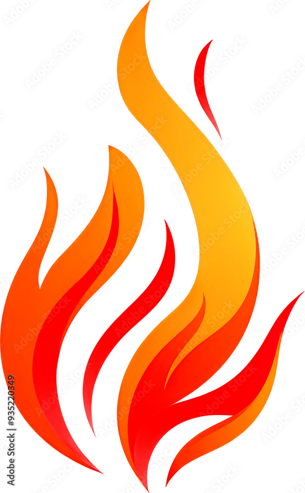 Red and orange flames Red and orange flames