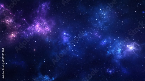 Wallpaper Mural A stunning depiction of a cosmic landscape filled with stars and colorful nebulae. Torontodigital.ca