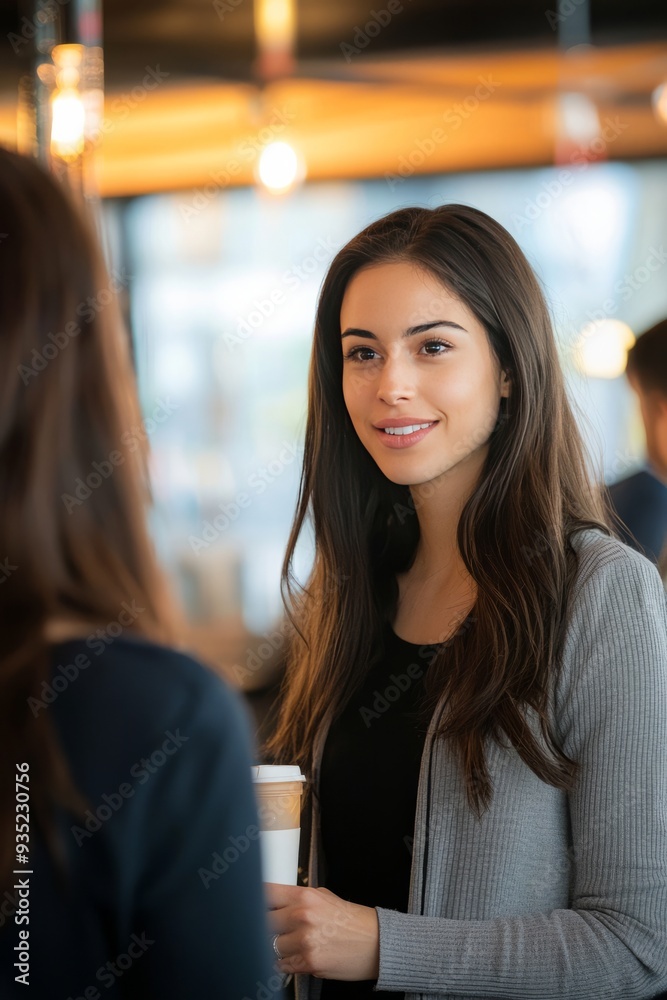 A mentor and mentee attend a networking event together, making ...
