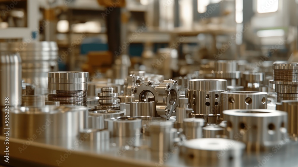 Explore a precision machining facility where metal parts are crafted with exacting detail for use in various industries