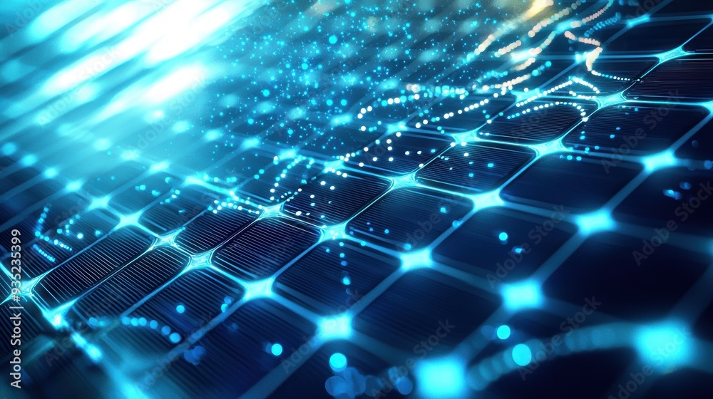 Obraz premium Blue Solar Panel.