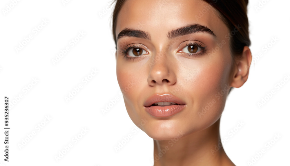 Portrait of a Lebanese Woman Isolated on Transparent or White Background for Beauty Product Promotion Closeup Shot in Pose Portrait of a Lebanese Woman Isolated on Transparent or White Background for Beauty Product Promotion Closeup Shot in Pose
