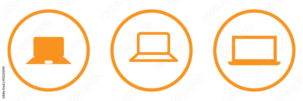 Laptop icon vector illustration. computer sign and symbol Laptop icon vector illustration. computer sign and symbol