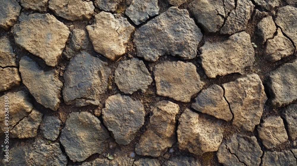 Close-Up of Weathered Stones Forming Natural Textured Surface Close-Up of Weathered Stones Forming Natural Textured Surface