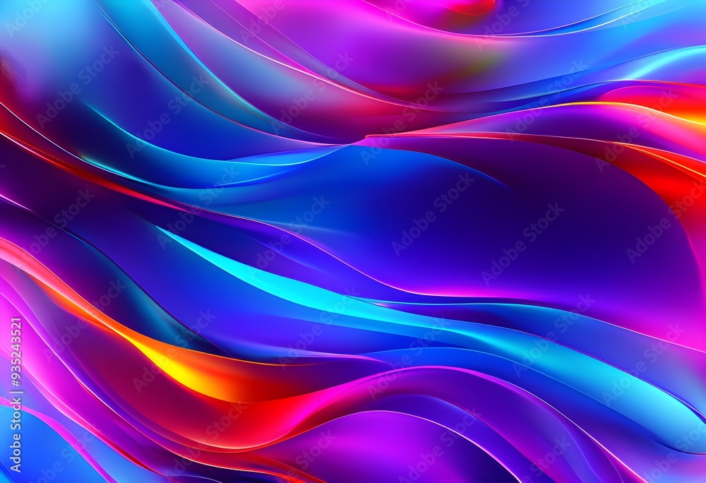 3d rendering of colorful abstract changing glass design, AI generated 3d rendering of colorful abstract changing glass design, AI generated